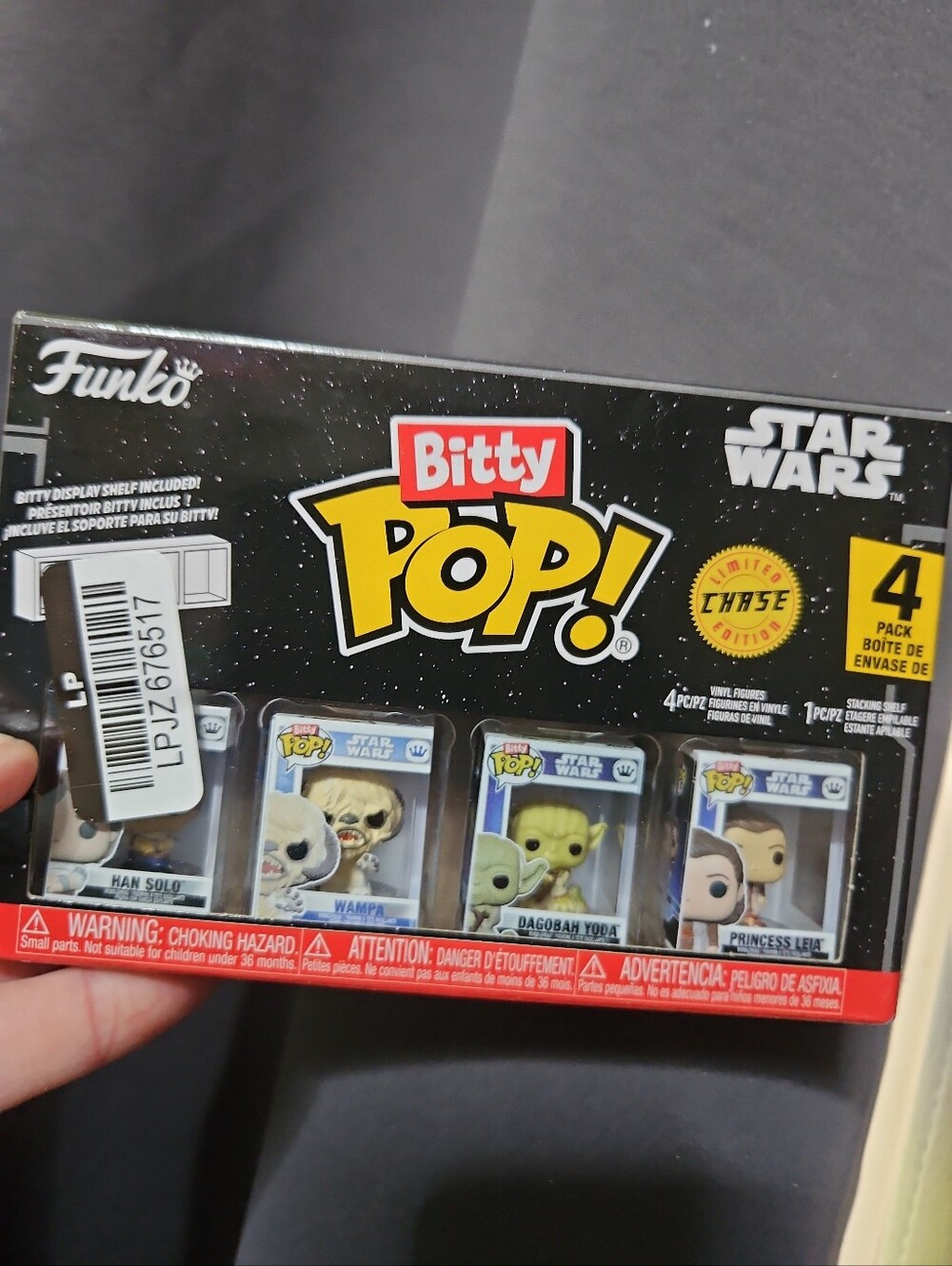 Funko Bitty Pop!: Star Wars 4 Pack: Han Solo, Wampa, Dagobah Yoda, Leia: NEW
